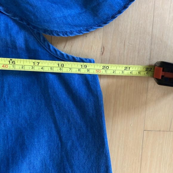 J.Crew Factory off-the-shoulder cotton chambray top Medium - Picture 5 of 11